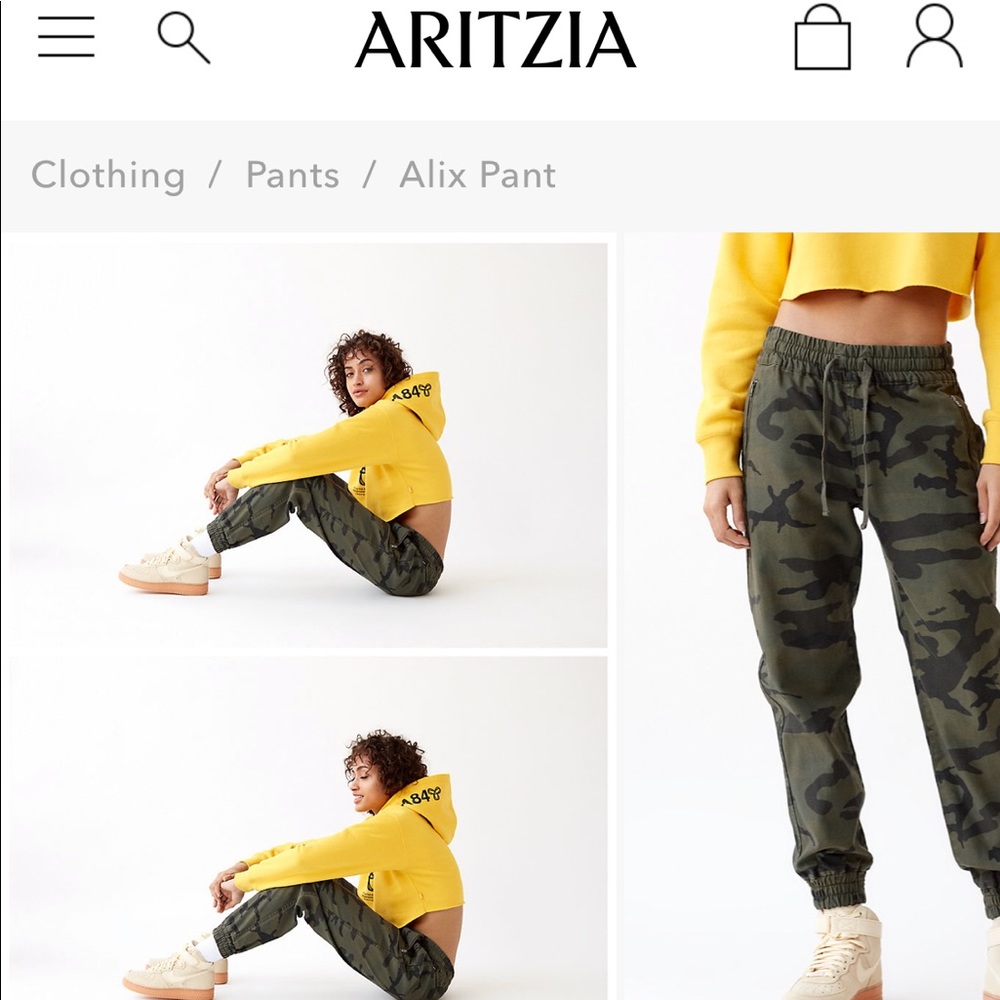 Aritzia Camo pants